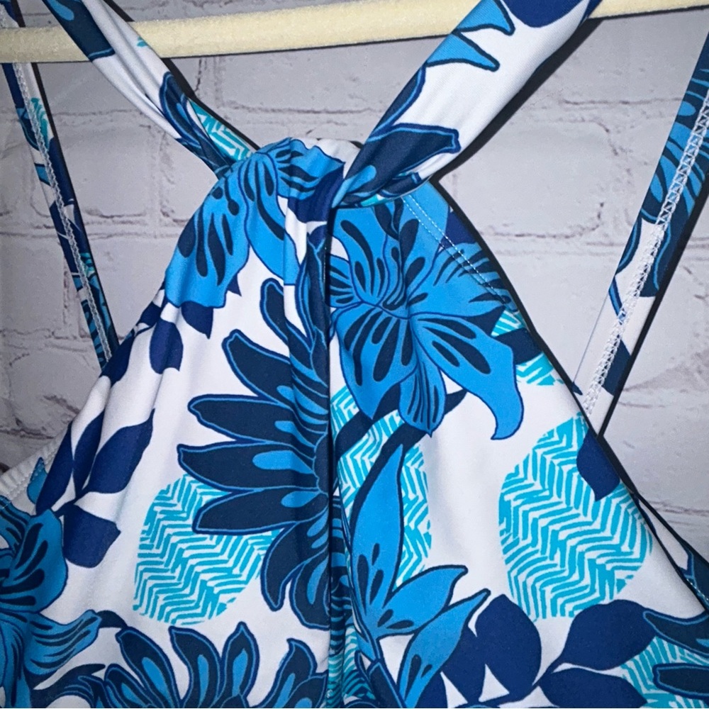 Bleu Rod Beattie Pique Ole Hi-Neck One Piece Swimsuit with Keyhole size 14‎ - Picture 4 of 8